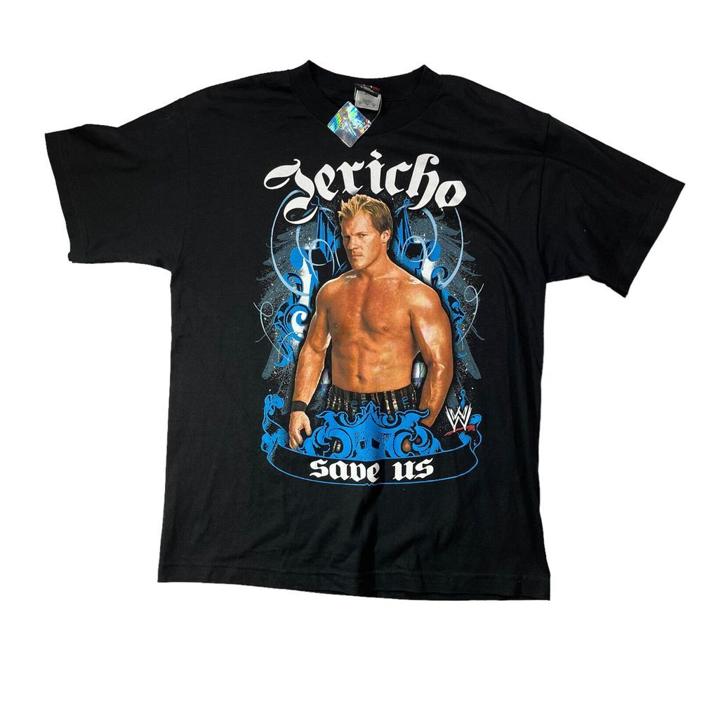 2007 Chris Jericho Y2J WWE Wrestling Full‎ Color Shirt Y2K Kids XL / Adult S NOS